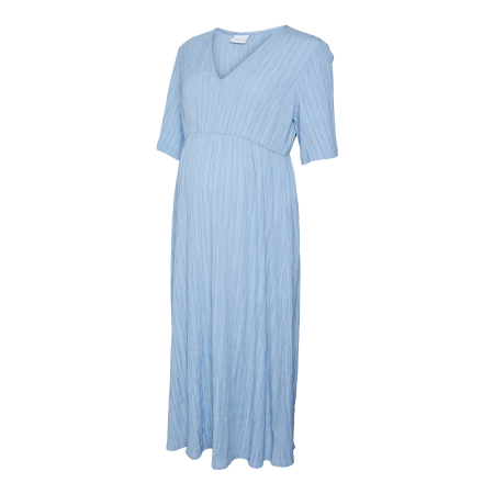 Midi dress for pregnant MLROSANA Mamalicious blue