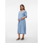 Midi dress for pregnant MLROSANA Mamalicious blue