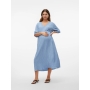 Midi dress for pregnant MLROSANA Mamalicious blue