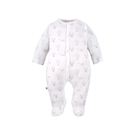 Pajac niemowlęcy z długim rękawem EEVI  – bawełna z elastanem, bezpieczny dla dziecka
