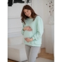 Bluza ciążowa i do karmienia oversize Milk It Easy (mięta)
