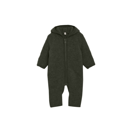 Merino wool jumpsuit with hood CeLaVi (Green)