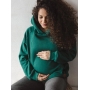 Bluza ciążowa i do karmienia Motherhood oversize (butelkowa zieleń)