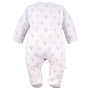 Pajac niemowlęcy z długim rękawem EEVI  – bawełna z elastanem, bezpieczny dla dziecka