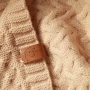 Merino vilnos pledas tamsiai kreminis 1648/02 baby Ono