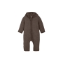 Merino wool jumpsuit with hood CeLaVi (Brown)