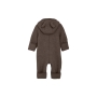 Merino wool jumpsuit with hood CeLaVi (Brown)