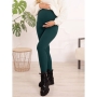 Warm maternity leggings, by ForMommy (green)