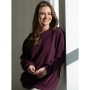 Bluza ciążowa i do karmienia oversize Milk It Easy (mauve wine)
