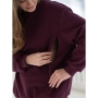 Milk it easy maternity sweater, FM (bordo/mauve wine)