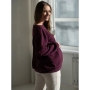 Bluza ciążowa i do karmienia oversize Milk It Easy (mauve wine)