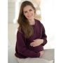 Milk it easy maternity sweater, FM (bordo/mauve wine)
