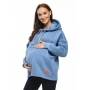 Bluza ciążowa i do karmienia z kapturem Megan, Mija (Niebieski)