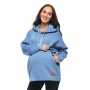 Bluza ciążowa i do karmienia z kapturem Megan, Mija (Niebieski)