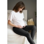 Cotton maternity leggings by DN (black)