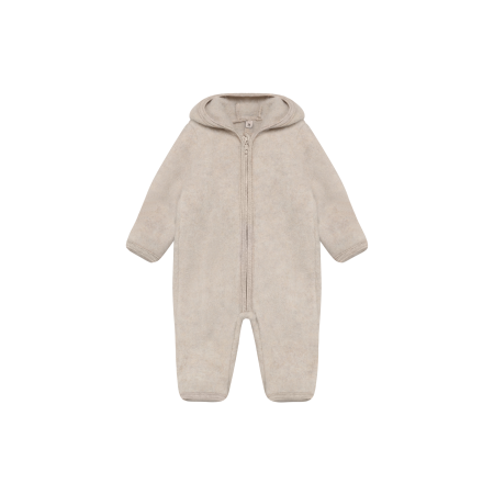 Merino wool jumpsuit with hood HUTTEliHUT Beige
