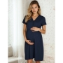Nightwear for birth and feeding ForMommy MILI (dark blue)