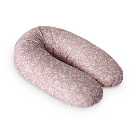 CebaBaby maitinimo pagalvė dżersej multi rožinė gėlės  W-880-000-827