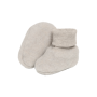 Woolen baby booties, Huttelihut Camel Melange