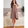 Maternity nursing nightdress by DN (mocca)
