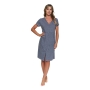 Maternity breastfeeding nightdress by DN (Dark grey)