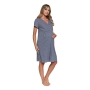 Maternity breastfeeding nightdress by DN (Dark grey)