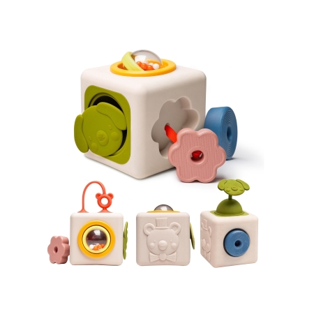 Silikonowa kostka sensoryczna Taf Toys Pełna Odkryć | Malycud.pl