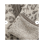 Huttelihut Pram Suit with Ears (Leopard Print, Camel Melange)