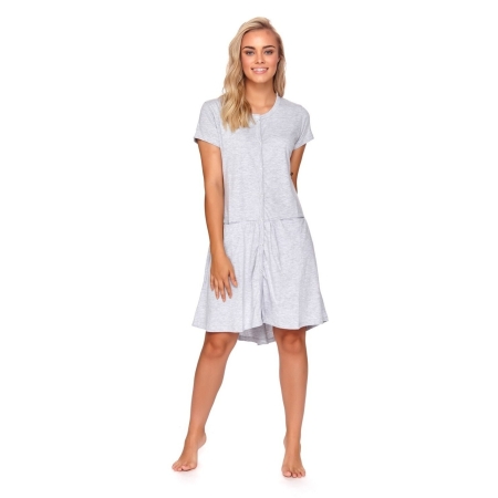 Maternity breastfeeding nightdress by DN (light grey)
