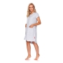 Maternity breastfeeding nightdress by DN (light grey)