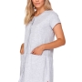 Maternity breastfeeding nightdress by DN (light grey)