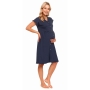 Organic cotton nightdress by DN (navy blue)