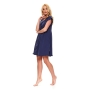 Organic cotton nightdress by DN (navy blue)