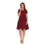Maternity breastfeeding nightdress Sangria by DN (burgundy)
