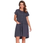 Maternity nursing nightdress by DN (dark grey)