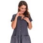 Maternity nursing nightdress by DN (dark grey)
